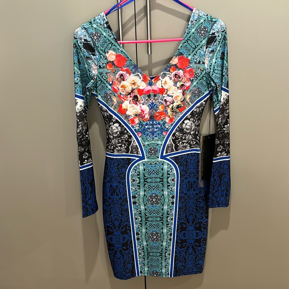 Multi color bodycon dress made by Wow Couture